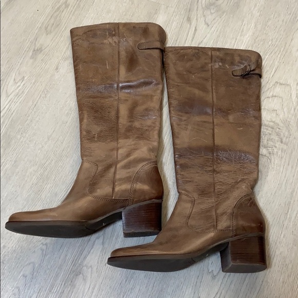 Rio Grande Shoes - Vintage Rio Grande Leather Riding Boots Brazil 9